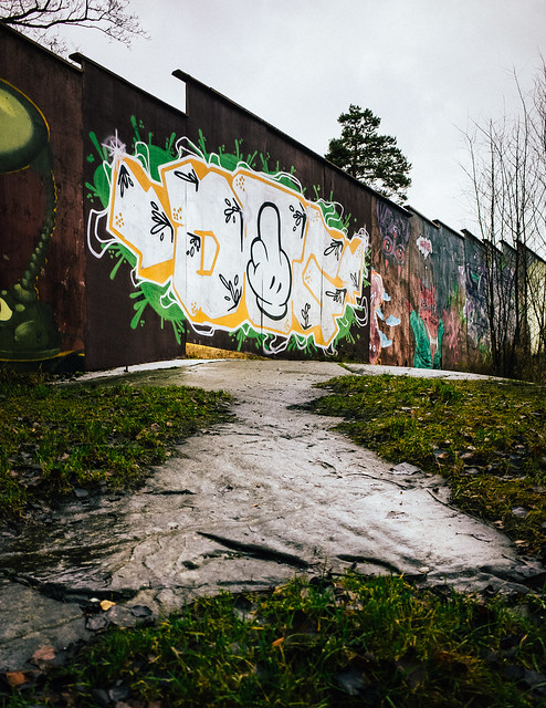 Wall after rain
