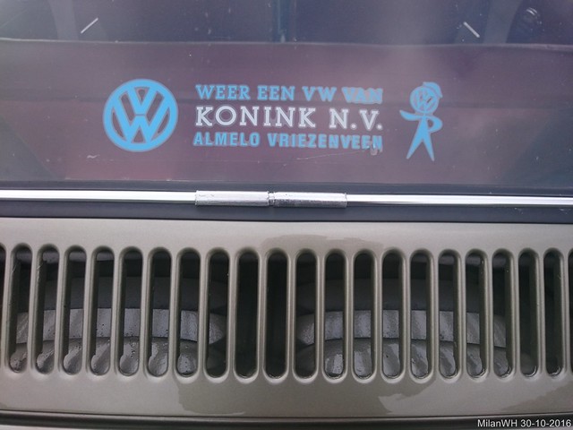 Volkswagen Konink N.V. Almelo Vriezenveen dealership sticker  1958?
