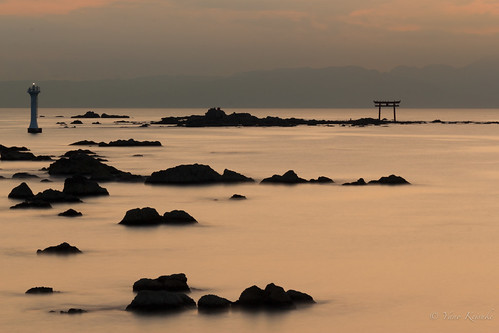 sea japan evening twilight 日本 kanagawa hayama 夕景 torii 葉山 海 鳥居 神奈川