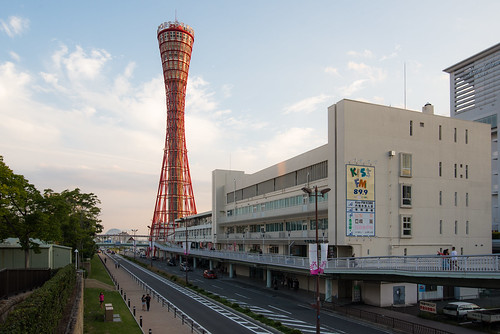 building tower japan architecture night plane airplane kobe