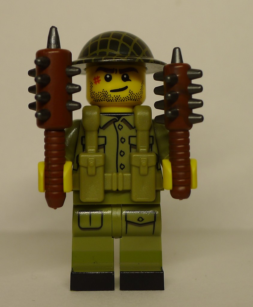 BrickArms TRENCH MACE for Minifigures WWI Soldier Weapon NEW Battlefield 
