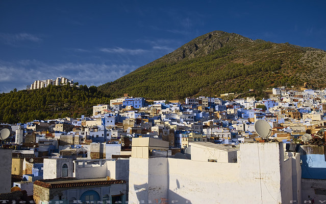 Chefchaouen city from Rooftop