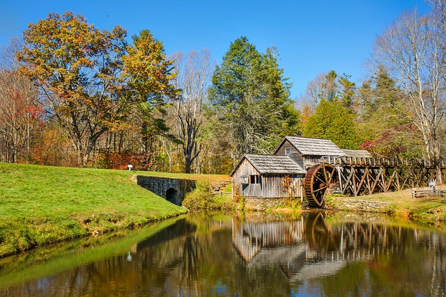 Mabry Mill in Autumn