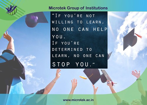 inspiring msg from microtek students