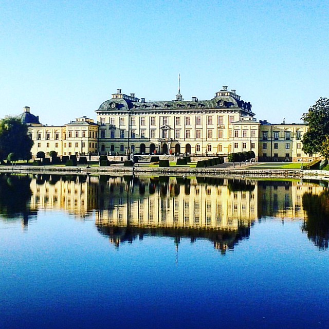 Drottningholms slott en stilla oktoberdag