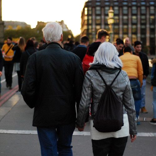 Senior Couple Walking in London