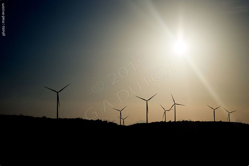 windmill silhouette cyprus dora windfarm paphos