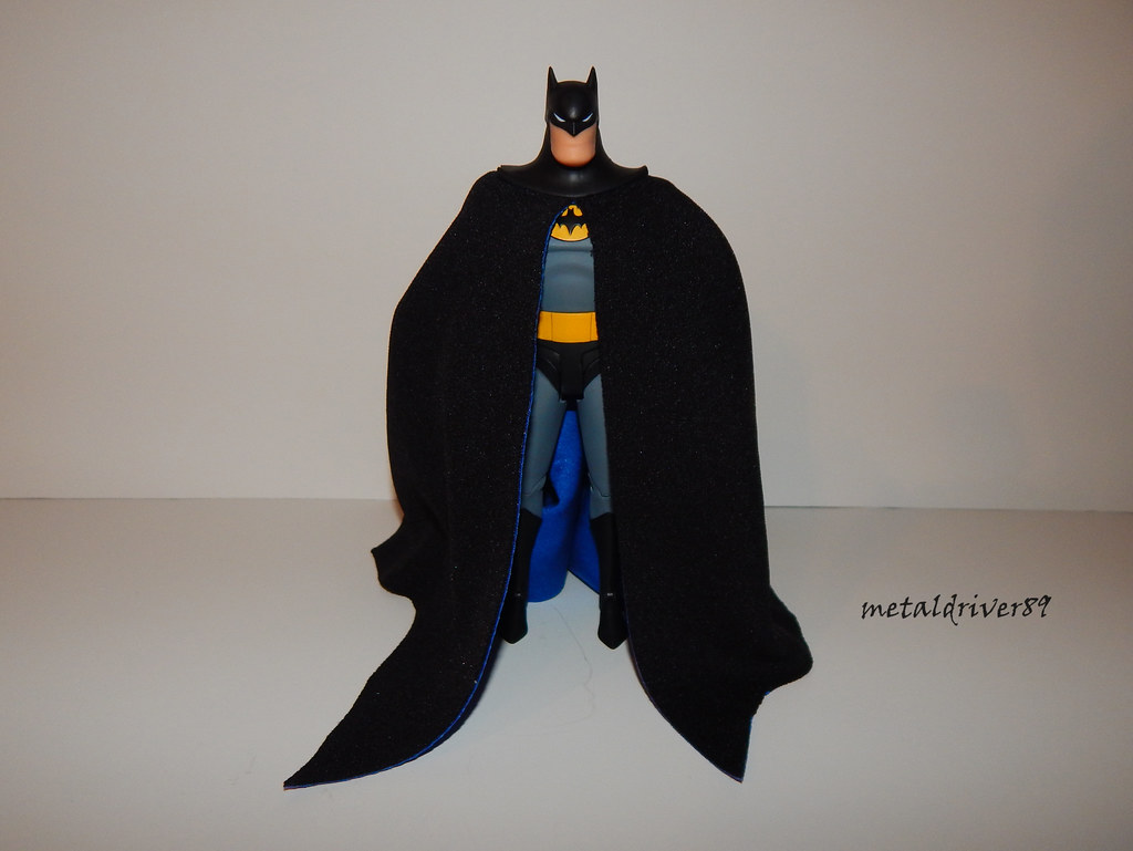 Custom Batman Animated Adventures Figure Cloth Cape DC Collectibles 