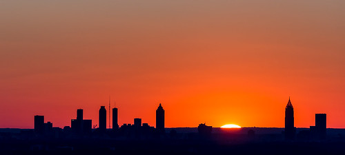 StnMtn_6213.jpg by C.Fredrickson Photography, 2015 october atlantaskyline black buidlings carlfredrickson cityscape cloudless ga georgia orange se