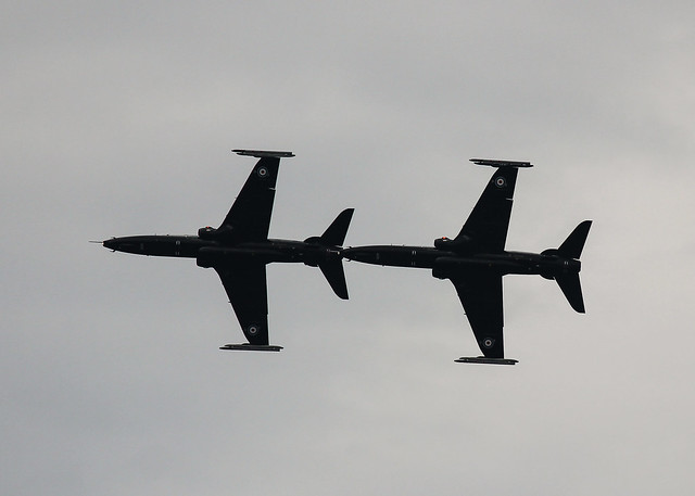 RAF Hawk T2 Ninja formation - Bournemouth Air Festival 2015