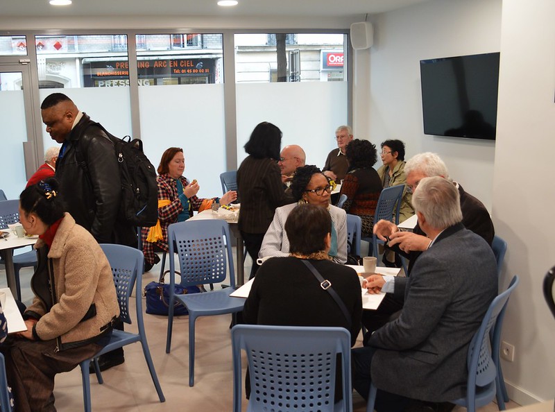 Moment convivial lors du goûter