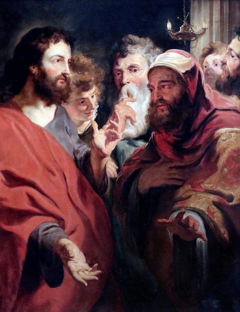 IMG_2550HA Jacob Jordaens 1593-1678. Jésus instruisant Nicodème. Jesus instructing Nicodemus. Bruxelles.