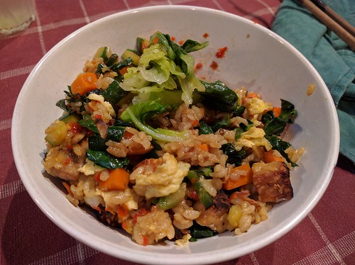 tempeh fried rice with lettuce in preserved tofu #lucky #l… | Flickr