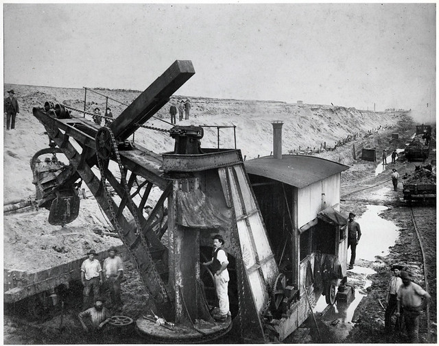 Construction of Coode Canal, c1880