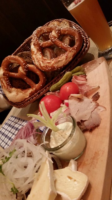 Typical Bavarian dinner in Munique