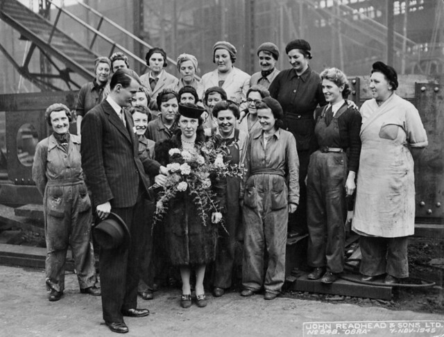 Female shipyard workers at South Shields