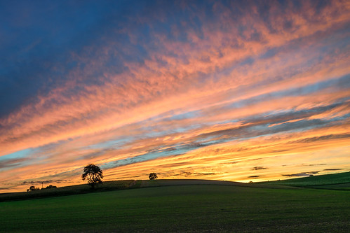 Abendstimmung by erster_detektiv, colors deutschland nikon colorful sonnenuntergang wolken sigma 1750 cloudporn bruchsal badenwürttemb
