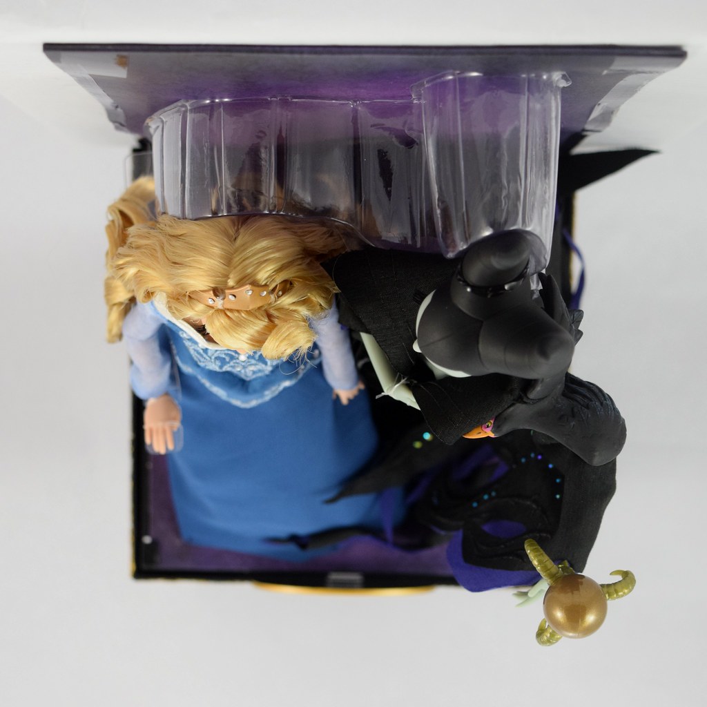 Aurora and Maleficent Doll Set - Disney Fairytale Designer Collection - Deboxing - Covers Off - Full Top View