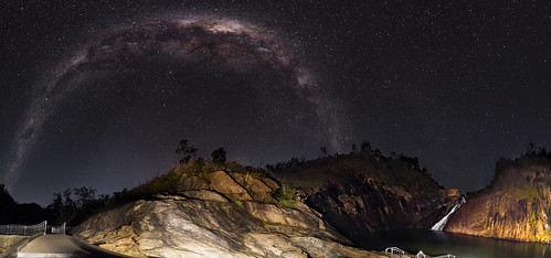 longexposure nightphotography sky panorama water night rural way stars landscape waterfall ancient nikon outdoor space australia tokina explore southern galaxy astrophotography perth astronomy geology dslr milky 11mm stitched cosmos westernaustralia serpentine core cosmology milkyway southernhemisphere ptgui serpentinefalls explored 1116mm greatrift d5100