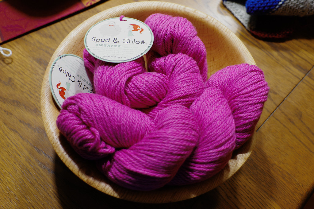 jellybean pink yarn