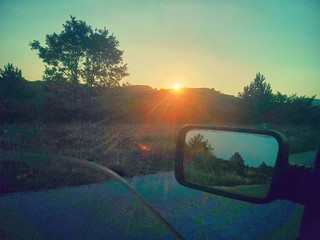 Sunrise on car (5 AM)