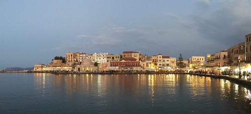 erlingsi iphone chania harbour hamn kreta crete evening panorama camphone kameramobil havn iphonegrafi reiser travel