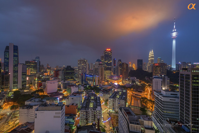 Cloudy Sunset over Kuala Lumpur City