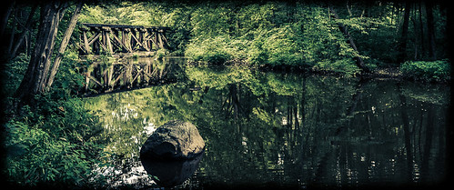 trestle bridge summer black stpeters reflection nature water rock creek dark landscape photography evening nikon flickr time structures frame tressel frenchcreek d90 dcsaint nikond90