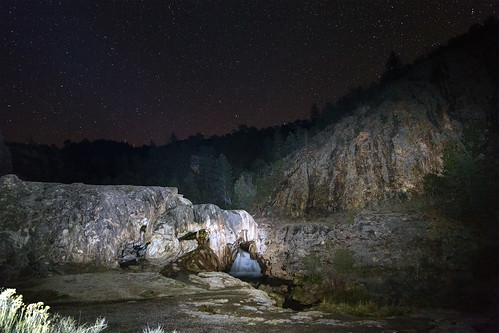 newmexico night stars landscape waterfall nm jemez sodadam grantcondit gecondit
