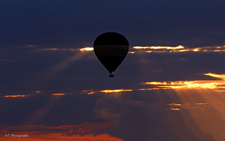 Hot Air Balloon in Sunset (Project 365 - 2015 228/365)