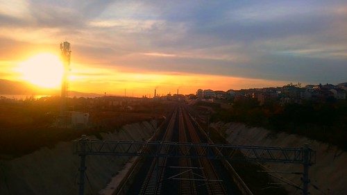 #Sunset from the #railways by dreamer_66, sunset railways