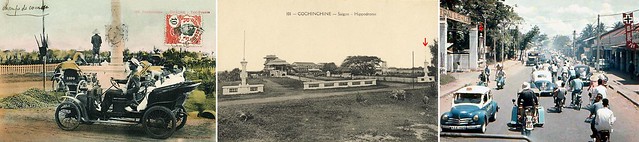 Saigon Hippodrome, the horse racing track - Cổng trường đua ngựa cũ, Rue Verdun (đường Lê Văn Duyệt trước 1975, nay là CMT8)