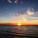October morning #beachlife #puremichigan #lexington #sunrise #lakehuron 