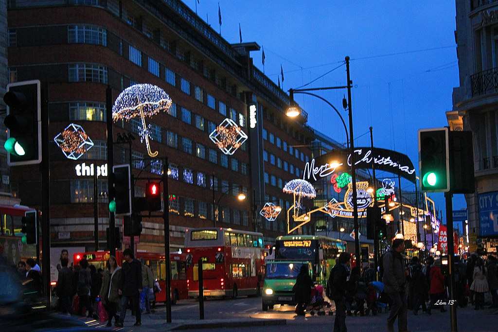 Christmas in Oxford street ,London