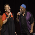 Dwight Trible 'Remembering Oscar Brown Jr.' featuring Maggie Brown and John Beasley at The Moss Theater, Saturday, November 28, 2015. Photos reproduced by Bob Barry's kind permission.