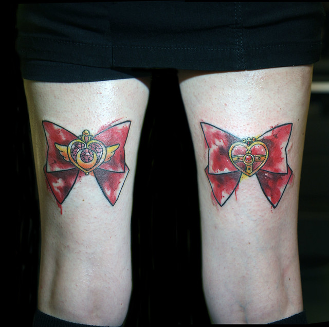 sailormoon bow tattoos