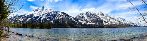 water mountains grandtetonnationalpark grandteton landscape jennylake lake panorama alta wyoming unitedstates us