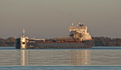 sunset ontario bath ship lakeontario laker bulkcarrier
