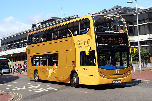 Reading Buses 214 SN11BVV in Reading on Friday 28th August 2015  E1596
