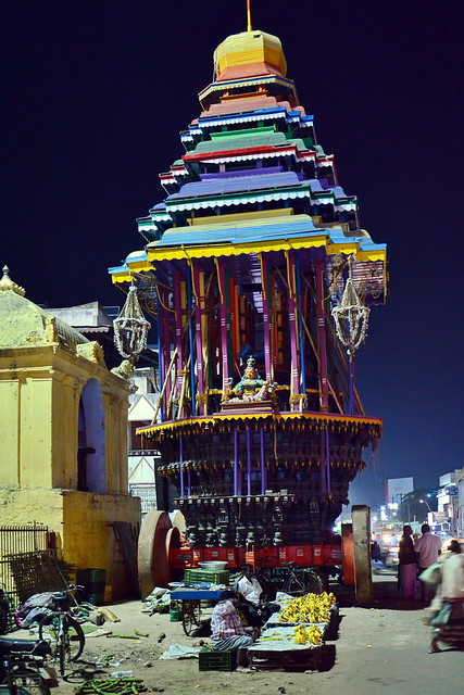 India - Tamil Nadu - Tiruvannamalai - Annamalaiyar Temple - Thousand Years Old Wheel Chariot Ratha - 1