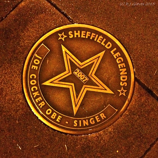 Joe Cocker Sheffield Legends plaque