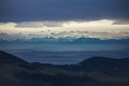 alpen alps vogelberg evening abend berge mountains