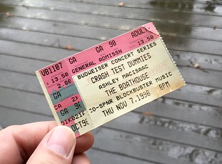 The Boathouse Concert Ticket (Norfolk venue '83-'03)