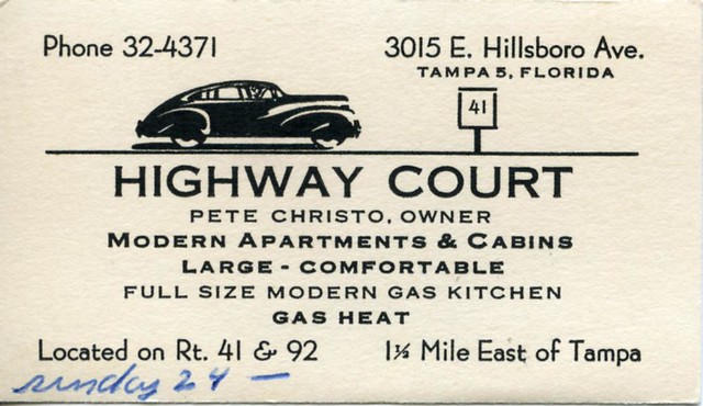 Highway Court business card Tampa FL