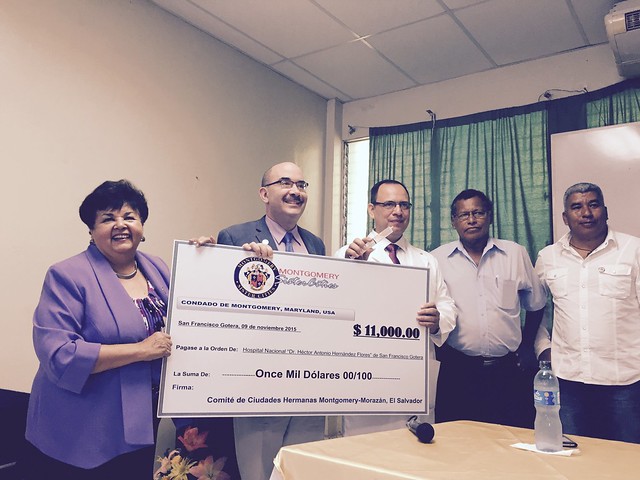 Medical Equipment and $11,000 Donation