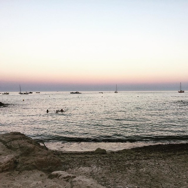 #sea #Mediterranean #sunset #view #beach #Ramatuelle #France