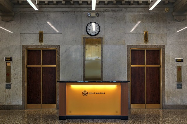 Inside the Wells Building - Lobby and Elevators