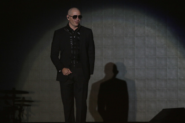 The American singer Pitbull presents his show in Puebla - Mexico