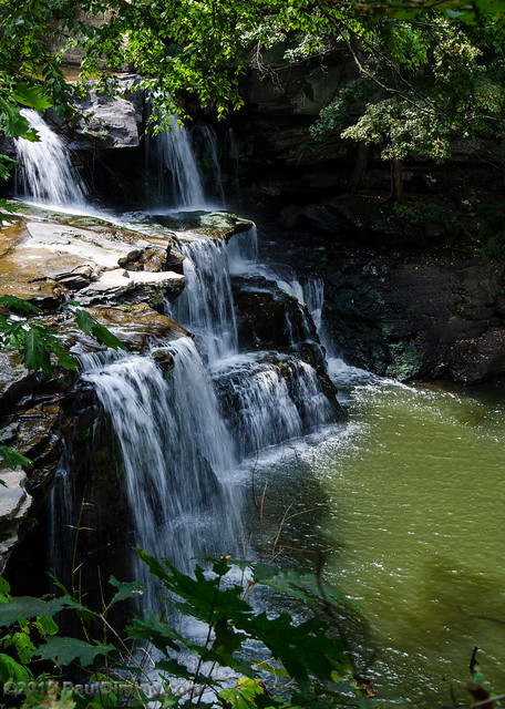 Side View of Brush Creek Falls - Athens, Mercer County, WV