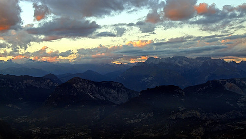 italy trentino alps rhaetianalps easternalps mountains sunset